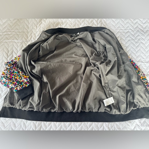 Emery Rose Multicolor Sequin Festival Glam Rocker Jacket medium - Picture 8 of 10